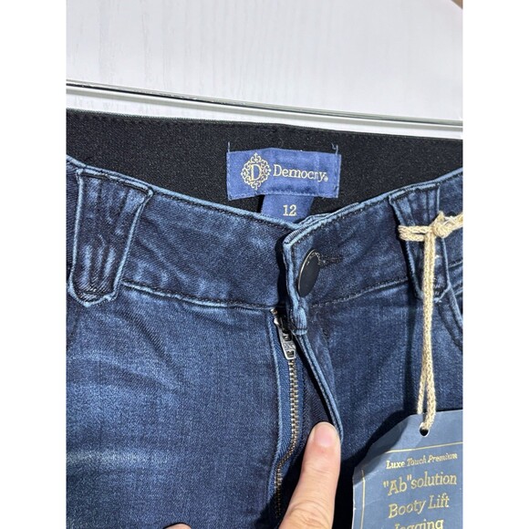 Democracy Jeans Womens 12 Blue Jeggings Ab Technology Booty Lift Stretch New - Picture 5 of 12